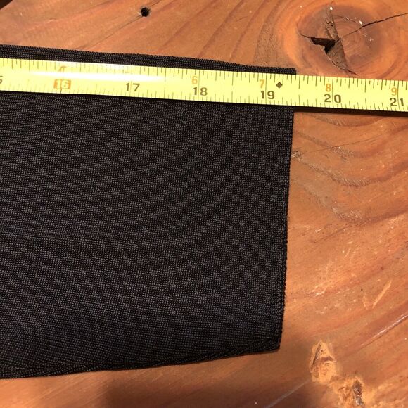 Black Slinky Knit Beaded Shirt Christmas Balls Ornaments Long Sleeve Size Medium - Picture 16 of 16